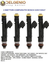 KIT 4 INIETTORI METANO FIAT MULTIPLA PANDA 1.2 NATURAL POWER 0280158827