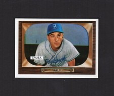 #66 GEORGE SHUBA, 1955 Brooklyn Dodgers ~ 1995 Topps Archive #126~1955 Bowman