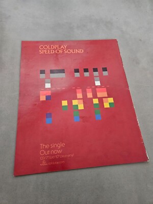 TPEEP306 MAGAZINE ADVERT 13X10'' COLDPLAY - SPEED OF SOUND 