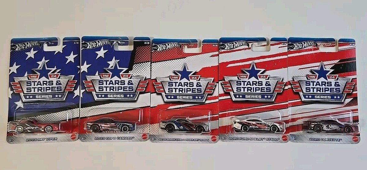 Hot Wheels Stars and Stripes Set of 5 2024 | eBay