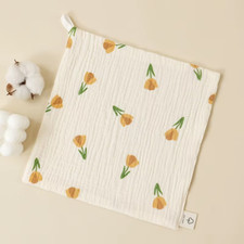 1/5Pc Baby Face Towel Newborn Cotton Items Muslin Baby Bibs Handkerchief Towels