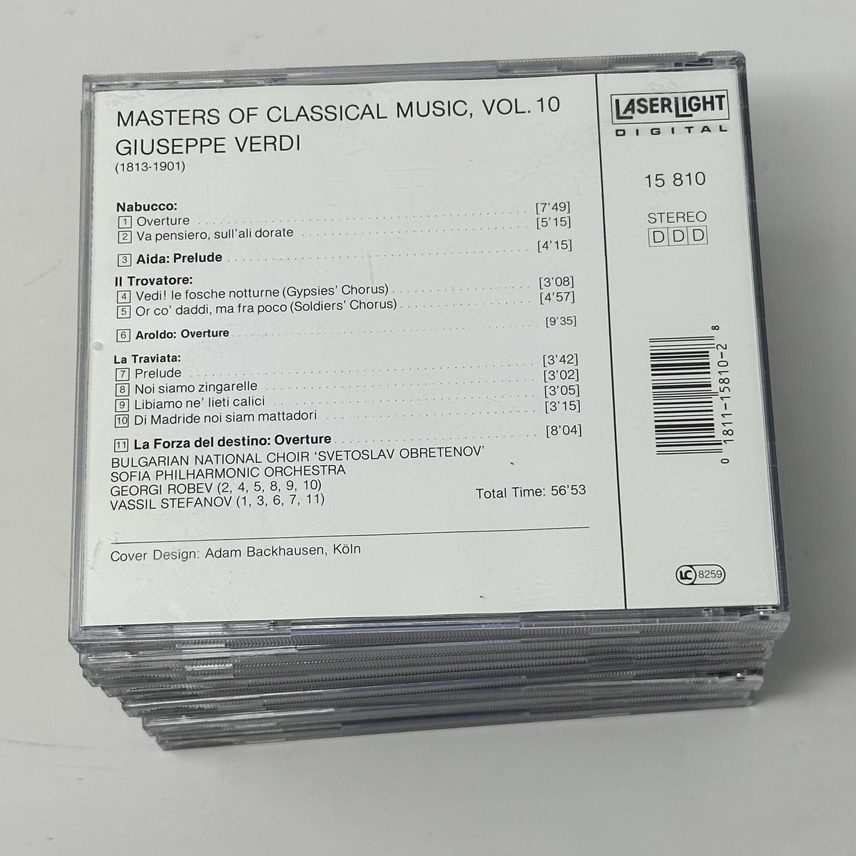 Masters Of Classical Music Volumes 1-10 CD Set Mozart Bach