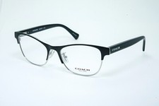 COACH HC5074 T 9239 Satin Black Silver size 52/17/135 Eyeglasses