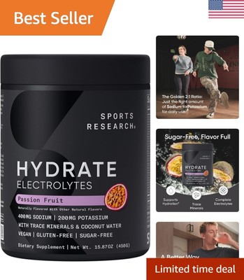 Passion Fruit Electrolyte Powder - Supports Hydration with Essential Vitamins
