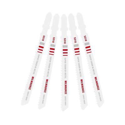 Milwaukee 48-42-5310 General Purpose Jig Saw Blade Bi-Metal 10 TPI 4 in. 5pk.