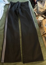 Greasy Co Vtg Men’s Black Pants Gray Side Stripe Goth Punk USA Made 32