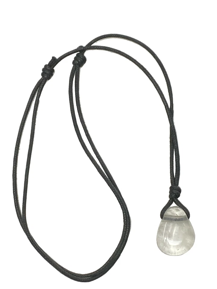 Collar de cuarzo transparente para hombre Master Healing Stone regalo de Navidad unisex Foto 3 de 4