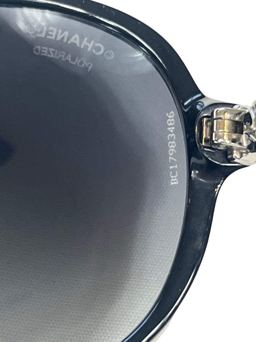 CHANEL Sunglasses Black Silver Chain 5304 Polarized  display picture 3