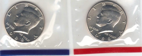 1988 P+D KENNEDY HALF UNCIRCULATED STILL IN MINT CELLO L@@K