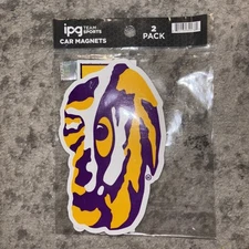 LSU TIGERS Car Truck Dorm Magnets IPG Team Sports 2 Pack NCAA (B4)