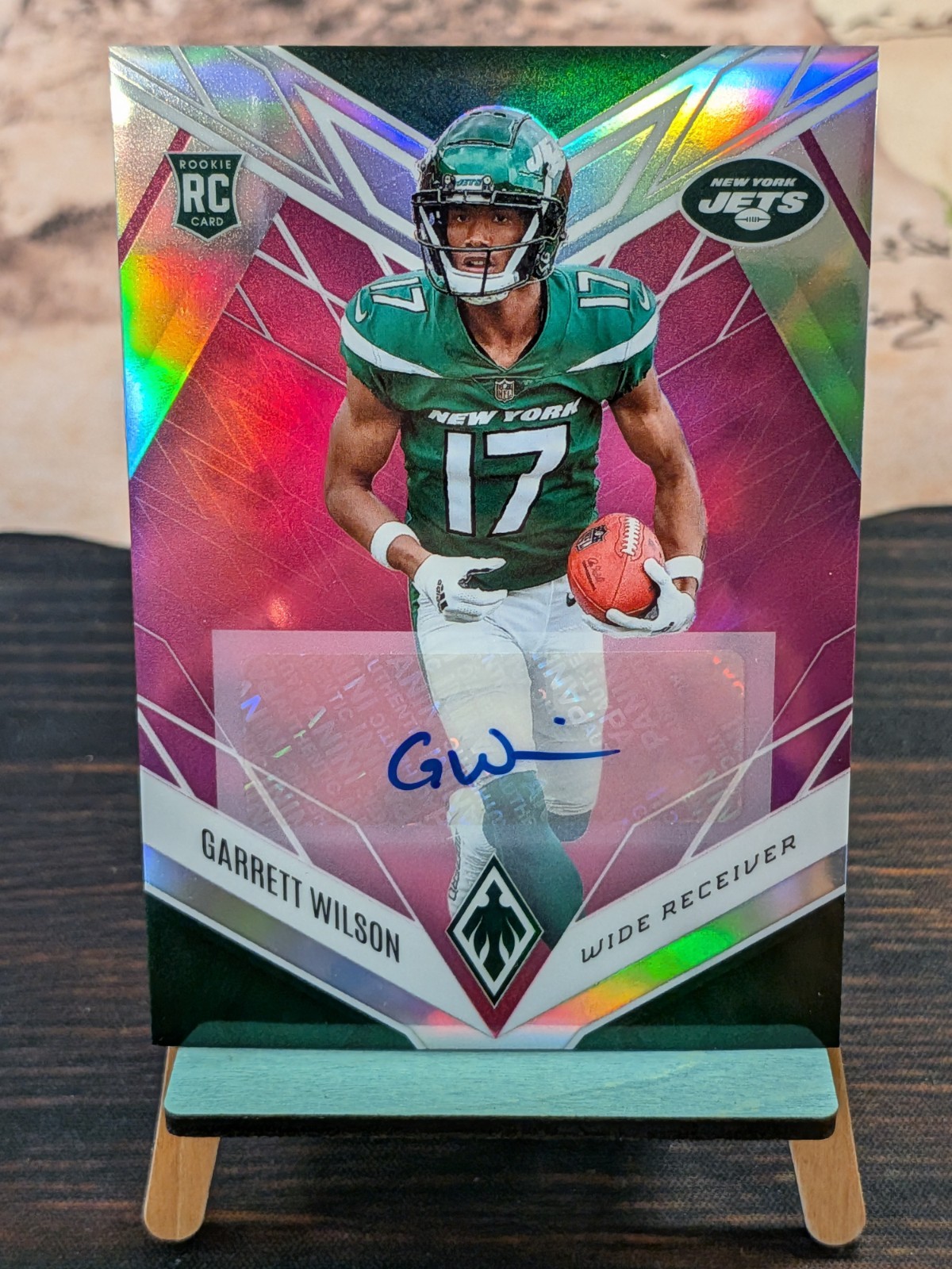 2022 Panini Phoenix - Rookies Garrett Wilson #106 Pink Autographs /50 (AU, RC)