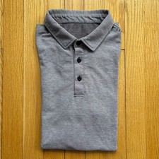 Lululemon Men  s Evolution Short Sleeve Polo Shirt Small Purple Solid