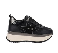 Sneaker da donna 4us Paciotti, colore nero/bianco, numero 38, nuovo con scatola
