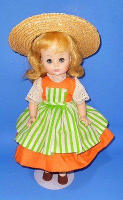 VTG-1965-Madame Alexander 13'' Tall Girl Doll ''Liesl'' Sound of Music-With Stand