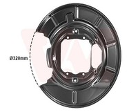Van Wezel Spritzblech Bremsscheibe Hinten Rechts FüR Bmw 5Er Touring 0639374