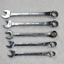 Lot Of 5 S-k S-k Wayne Combination Wrenches Metric Usa