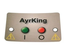 AyrKing B531 Mylar Overlay, Control Board - Fast Shipping OEM AYRB531 Sifter