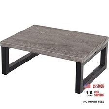 Solid Wooden Step Stools for Adults  Kids - 16.6" x 11.8" x 6.5" - Gray