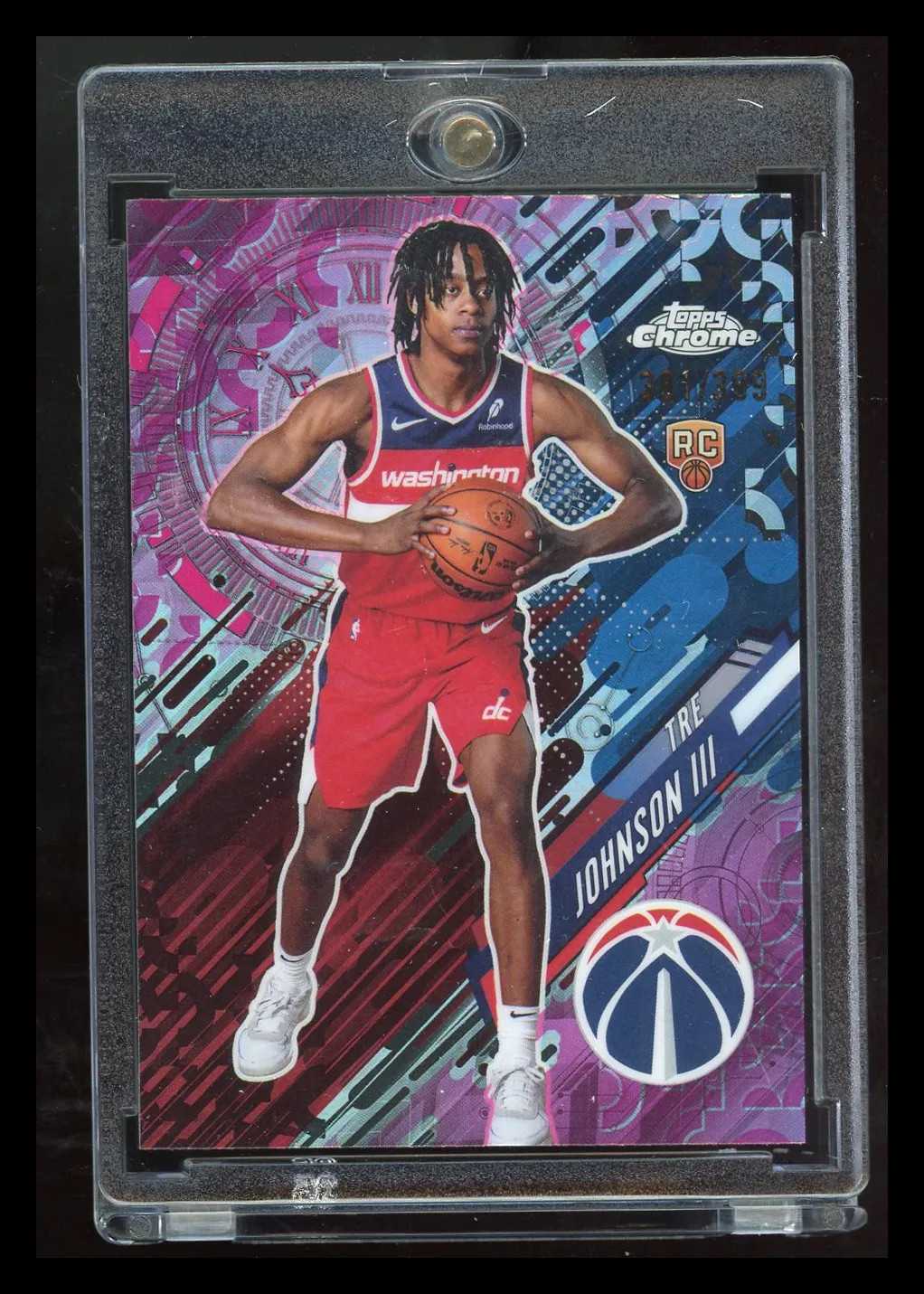 2025 Topps Chrome Go Time Tre Johnson III RC /399