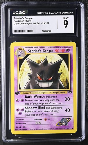 Sabrina's Gengar (1st Edition) graded CGC 9 for sale on eBay