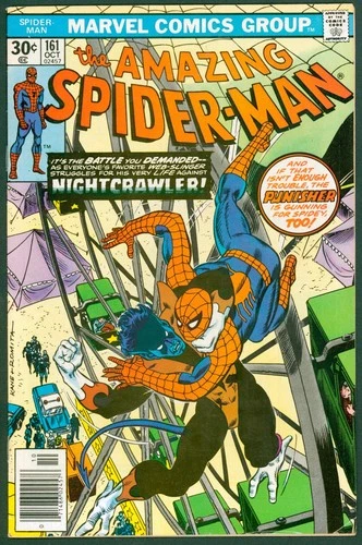 Amazing Spider-Man 161 VF 8.0 1st Jigsaw Cameo Nightcrawler Marvel 1976