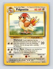 Pidgeotto 22/102 Base Set Unlimited Rare Near Mint Pokemon
