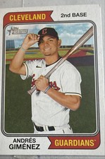 2023 Topps Heritage High Number - 1974 Topps Oversized Boxloader Andres Gimenez