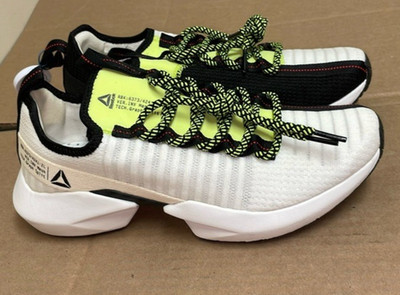 Reebok Men - Sole Fury - White / Black / Lime Size US 8.5 M New