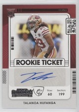 2021 Panini Contenders Rookie Ticket Talanoa Hufanga #225 Auto 0h6w