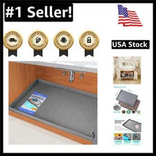 34"x22" Multi-Purpose Waterproof Sink Protector - Safe for Kitchen and Bath