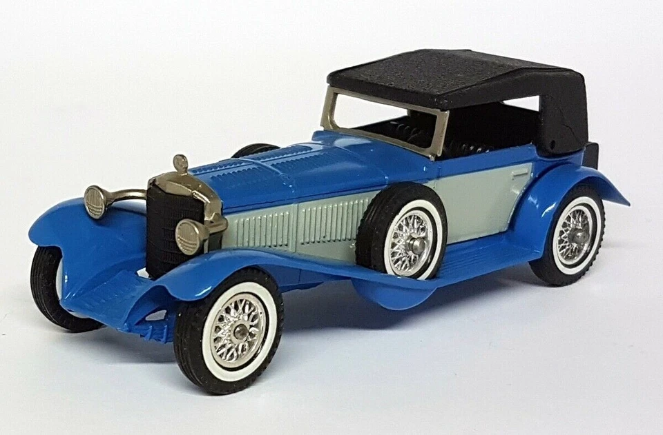 Matchbox Y-16 1928 Mercedes SS Light Blue / Grey Whitewall Tyres Made in England - Image 3 of 4
