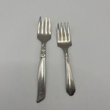 Vintage Baby Forks Community Nursery Silver Plate