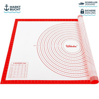 Backmatte Silikon XXL 90 X 60 Cm Rutschfest Teigmatte Mit Messung FüR KüChe