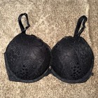 NWOT 2020 Victorias Secret Lace Push Up Convertible Black Bra 32DD — photo 1