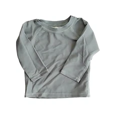 Quincy Mae Blue Long Sleeve Tee Top Kids 3-6 Months Baby Shirt Comfortable