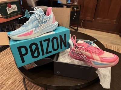 ANTA Basketball Sneakers Breathable Mesh Low Top Pink Blue White Athletic Shoes