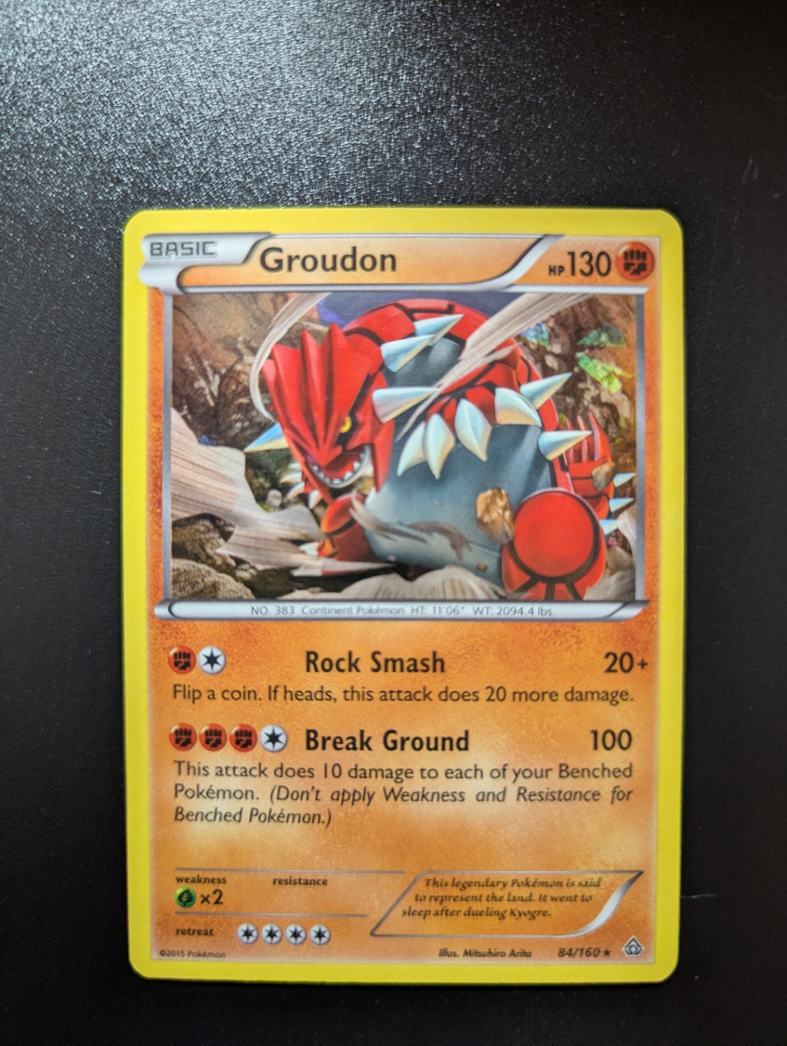 Groudon - (XY Primal Clash) 084/160 Holo Rare Deck Exclusives Holo LP-NM