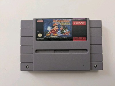 Capcom The Magical Quest Starring Mickey Mouse - Nintendo SNES Game Cartridge
