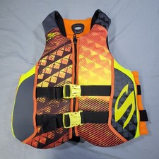 Stearns Hydroprene Life Vest Orange Mens Large Personal Flotation Device PFD