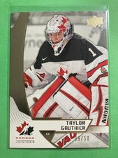 2019-20 Upper Deck Team Canada Juniors Midnight #20 Taylor Gauthier 39/50