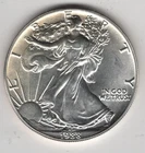 1988 WALKING LIBERTY AMERICAN EAGLE .999 FINE SILVER DOLLAR COIN 1oz. $1 USA