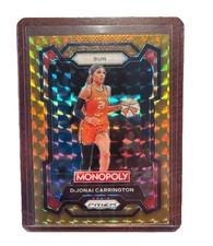 DiJonai Carrington Sun 2024 Panini Prizm Monopoly WNBA Gold Shimmer 17/49 #17