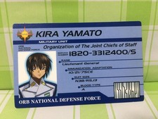 MC1 Mobile Suit Gundam SEED DESTINY ID Card Kira Yamato ORB Security Card Not fo
