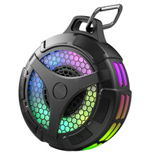 Bondidea Waterproof Bluetooth Speaker - IPX7 Portable Shower Speaker with RGB Li