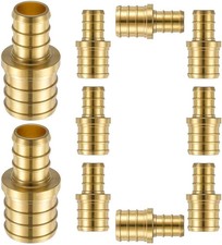 10 Pack PEX Fittings 3/4 to 1/2 Reducer Adapter 1/2 3/4 PEX-B Crimp 10 Pack