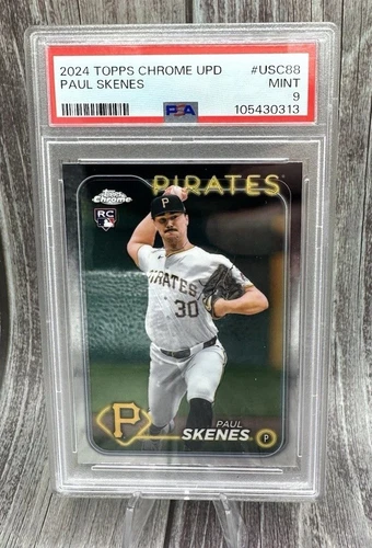 2024 Topps Chrome Update Paul Skenes RC PSA 9 MINT #USC88 Pittsburgh Pirates ROY
