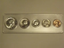1969 Birth Year Set (5 coins) Choice Brilliant Unc. w/Silver Kennedy half