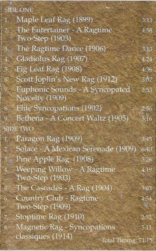 Joshua Rifkin Entertainer the Very Best of Scott Joplin cassette Germany - Picture 3 of 7
