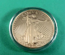 THREE Fantasy Coins: 1933 GOLDTONE COINS - WALKING LIBERTY - LIMITED EDITIONs