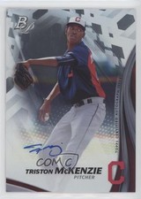 2017 Bowman Platinum Top Prospects Auto Triston McKenzie #TPA-TM Auto 0k3p